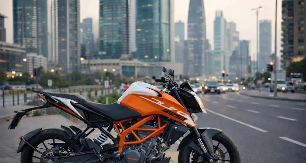 Speed master Duke 125 white orange
