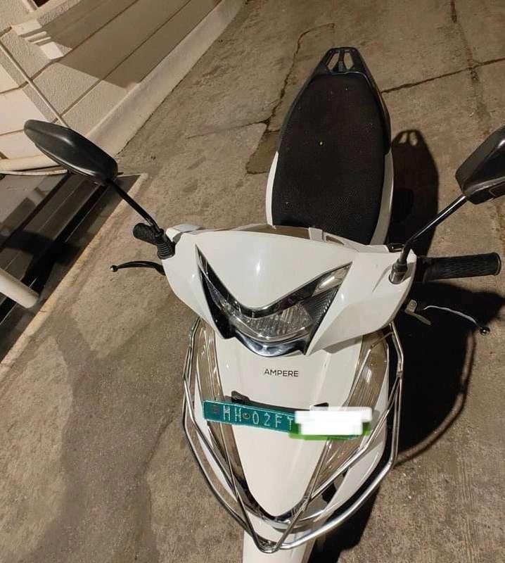 Amphere EV white colour MH02 valid Insurance