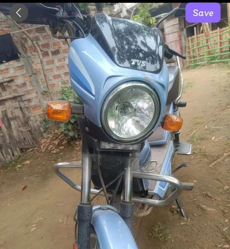 TVS XL 100 blue colour