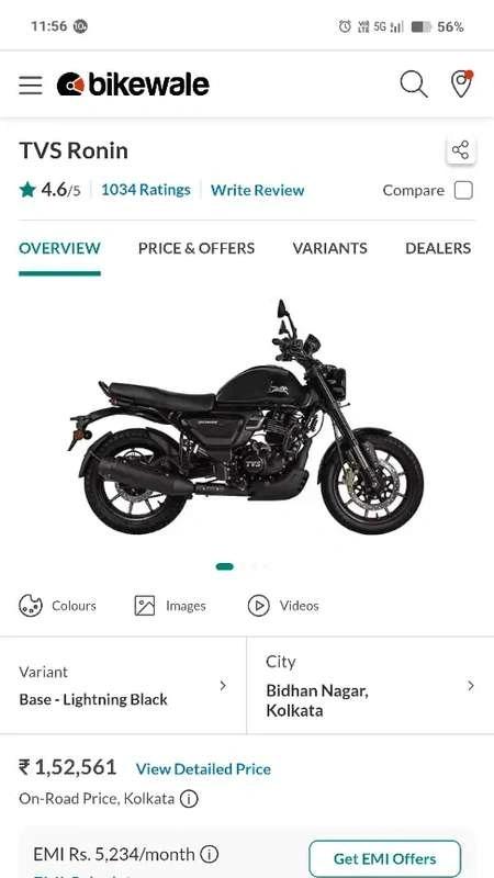 Ronin 2025 , 900km for sale immediately 1.25 lacs