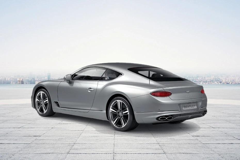 Bentley Continental rear-view view highlighting width, presence, and balance