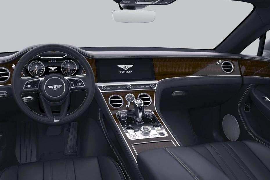Bentley Continental dashboard view highlighting layout, materials, and clarity
