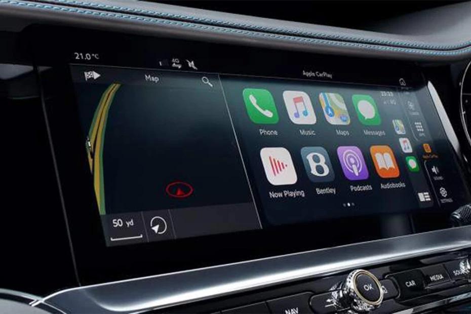 Bentley Continental infotainment view highlighting screen, clarity, and usability