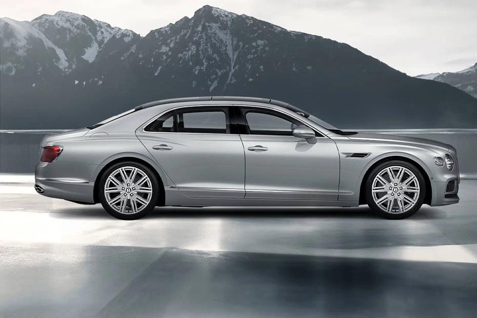 Bentley Flying Spur rear-view view highlighting width, presence, and balance
