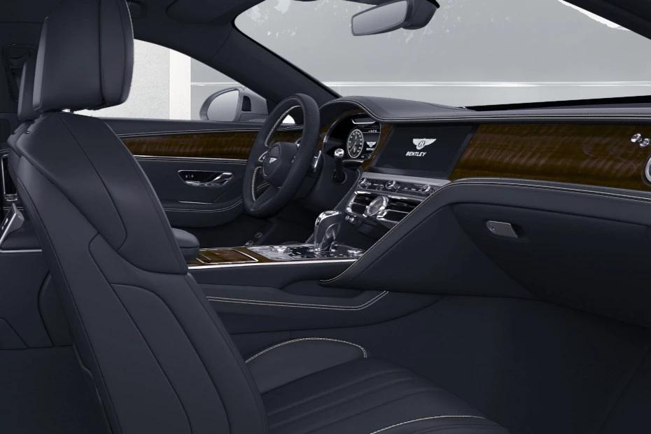 Bentley Flying Spur front-seats view highlighting support, padding, and comfort