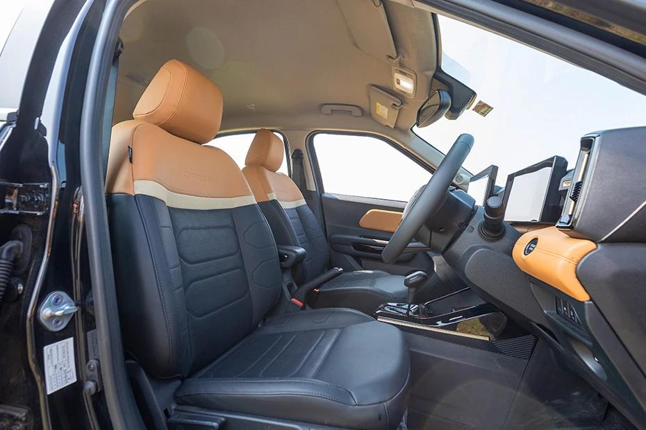 Citroen Basalt front-seats view highlighting support, padding, and comfort