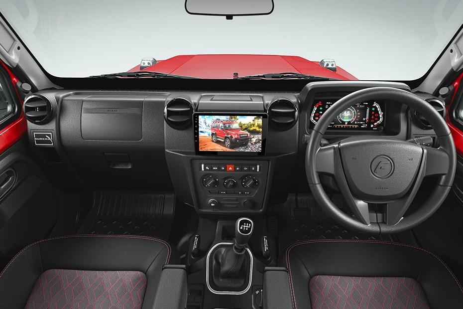 Force Gurkha dashboard view highlighting layout, materials, and clarity