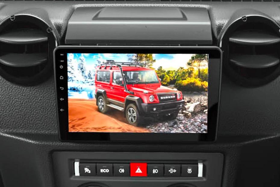 Force Gurkha infotainment view highlighting screen, clarity, and usability