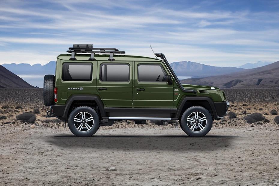 Force Gurkha 5 Door rear-view view highlighting width, presence, and balance