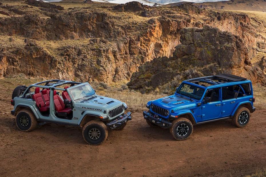 Jeep Wrangler side-profile view highlighting roofline, stance, and proportion