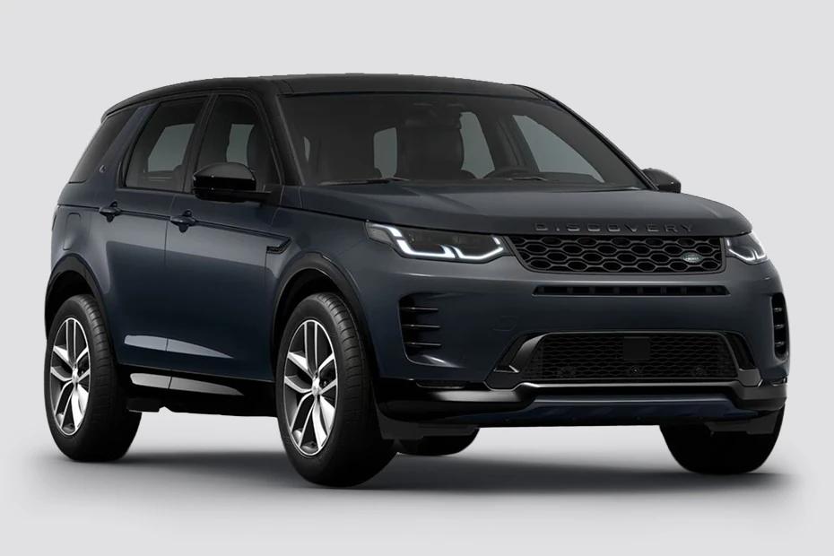 Land Rover Discovery Sport front-angle view highlighting proportions, lighting, and stance