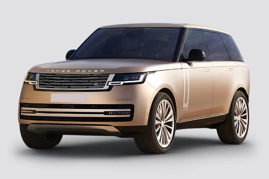 Land Rover Range Rover front-angle view highlighting proportions, lighting, and stance