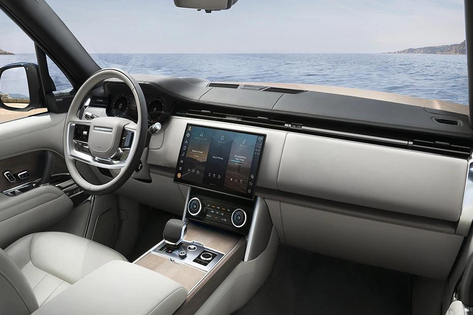 Land Rover Range Rover dashboard view highlighting layout, materials, and clarity