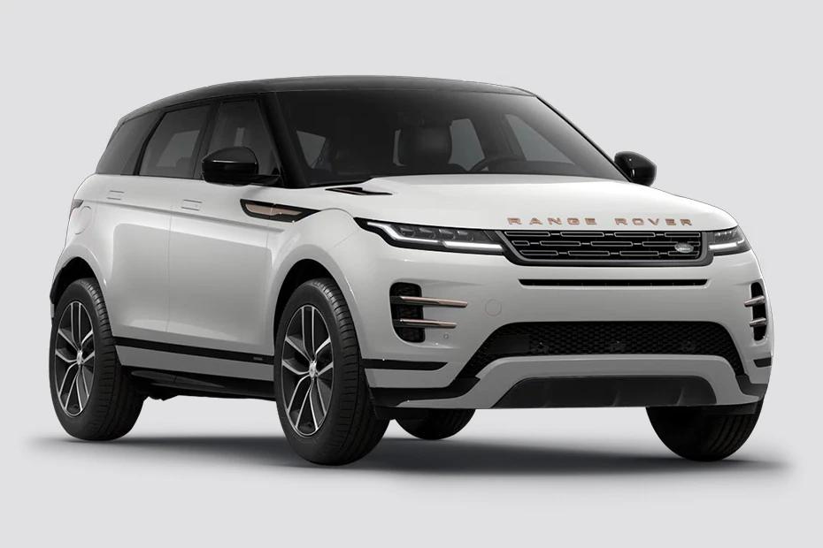 Land Rover Range Rover Evoque front-angle view highlighting proportions, lighting, and stance