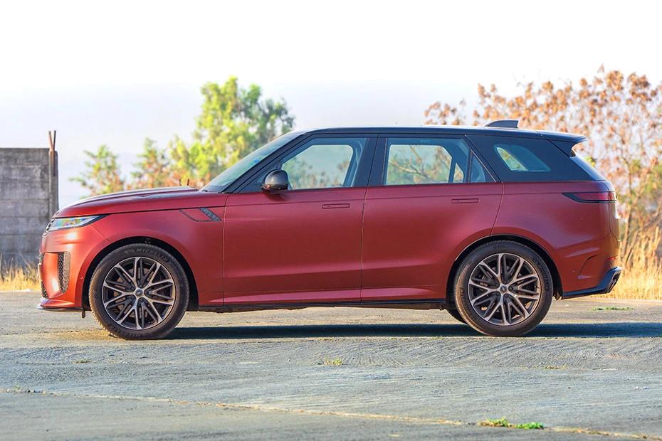 Land Rover Range Rover Sport side-profile view highlighting roofline, stance, and proportion