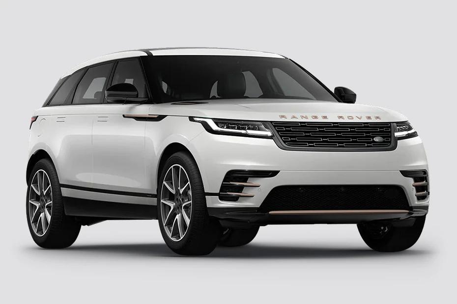 Land Rover Range Rover Velar front-angle view highlighting proportions, lighting, and stance