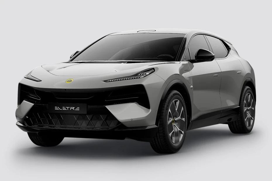 Lotus Eletre front-angle view highlighting proportions, lighting, and stance