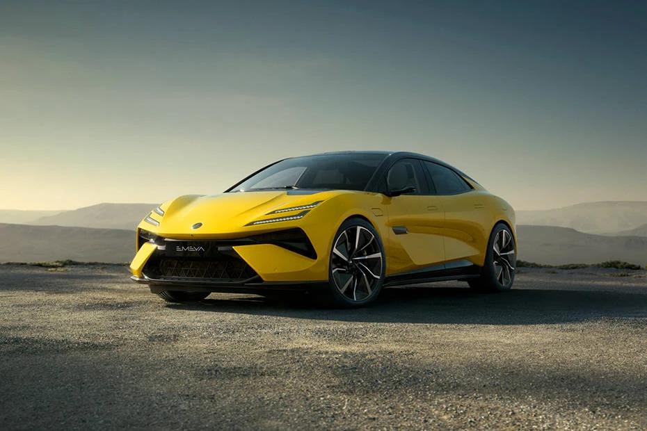 Lotus Emeya rear-view view highlighting width, presence, and balance