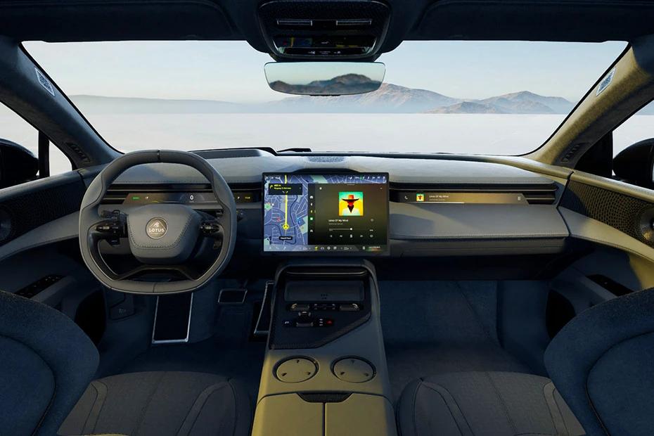 Lotus Emeya dashboard view highlighting layout, materials, and clarity