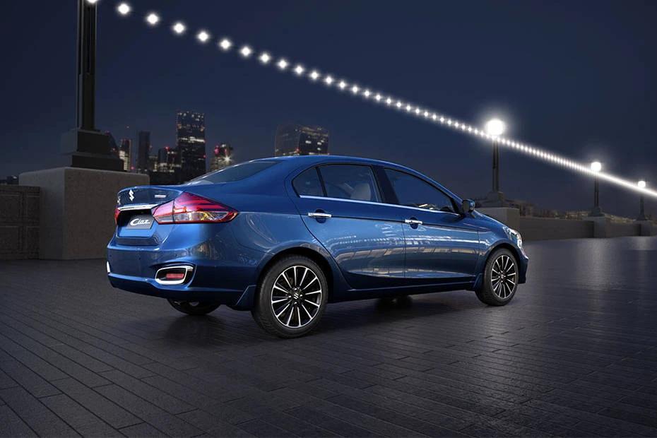 Maruti Ciaz top-view view highlighting contour, symmetry, and packaging