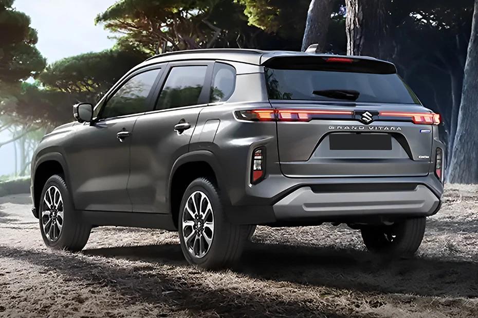 Maruti Grand Vitara rear-view view highlighting width, presence, and balance