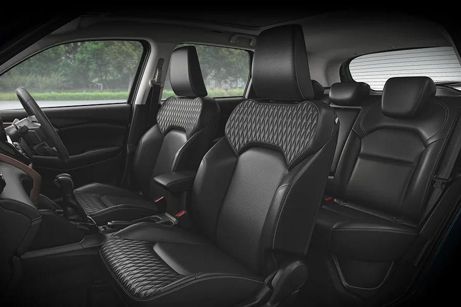 Maruti Grand Vitara front-seats view highlighting support, padding, and comfort