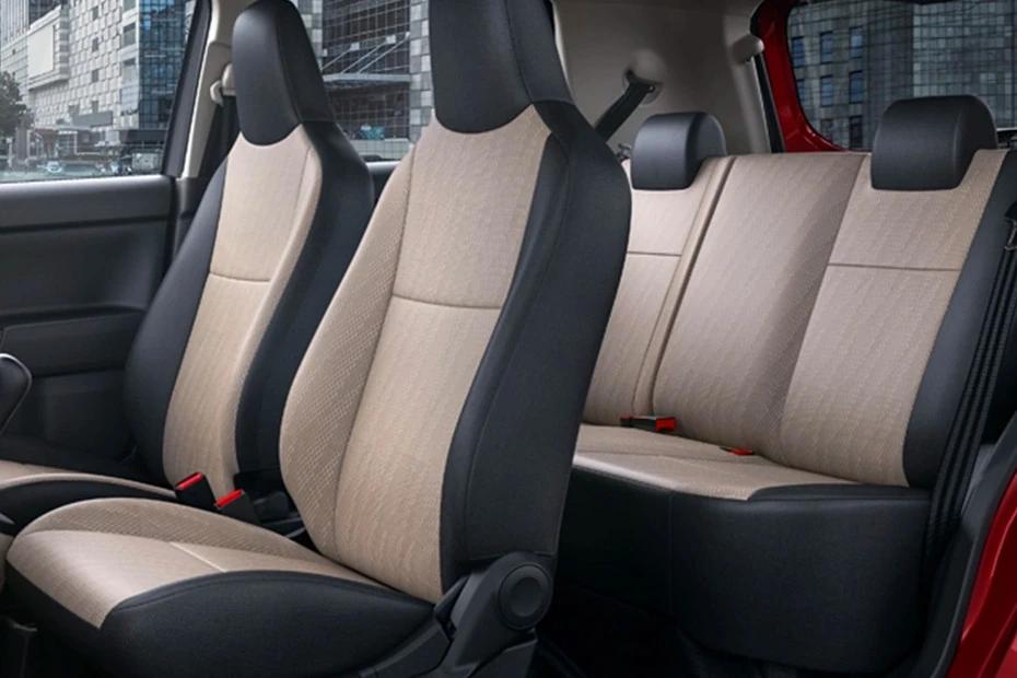 Maruti Wagon R front-seats view highlighting support, padding, and comfort