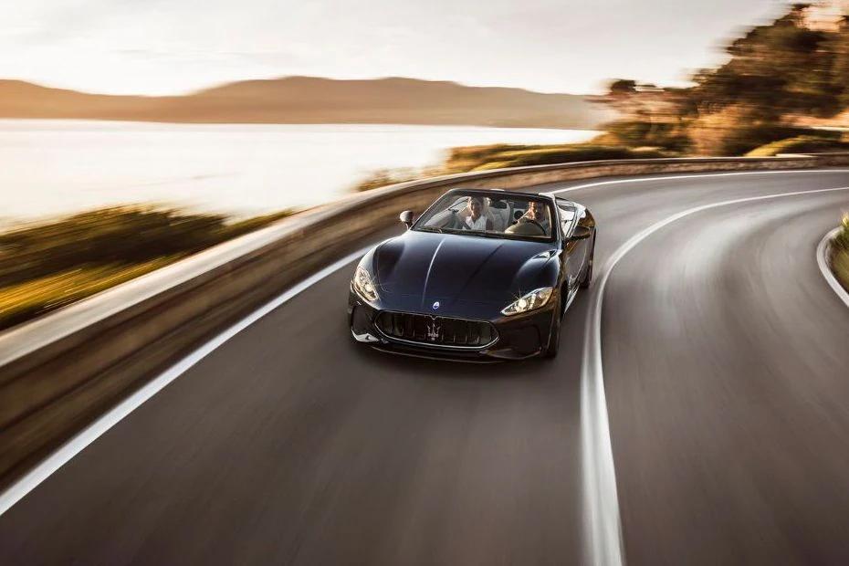 Maserati Gran Cabrio rear-view view highlighting width, presence, and balance