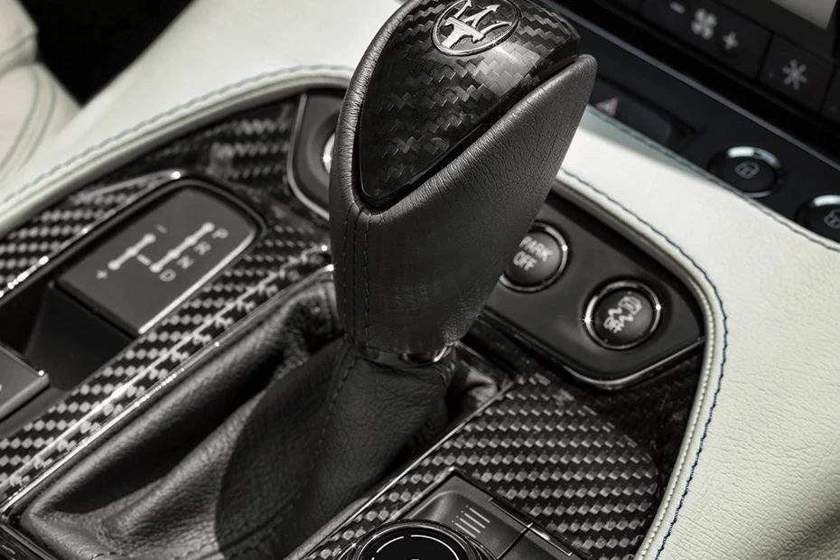 Maserati Gran Cabrio console-view view highlighting storage, controls, and ergonomics