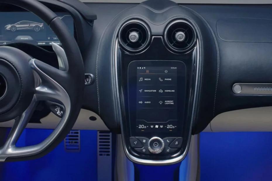 Mclaren Gt infotainment view highlighting screen, clarity, and usability