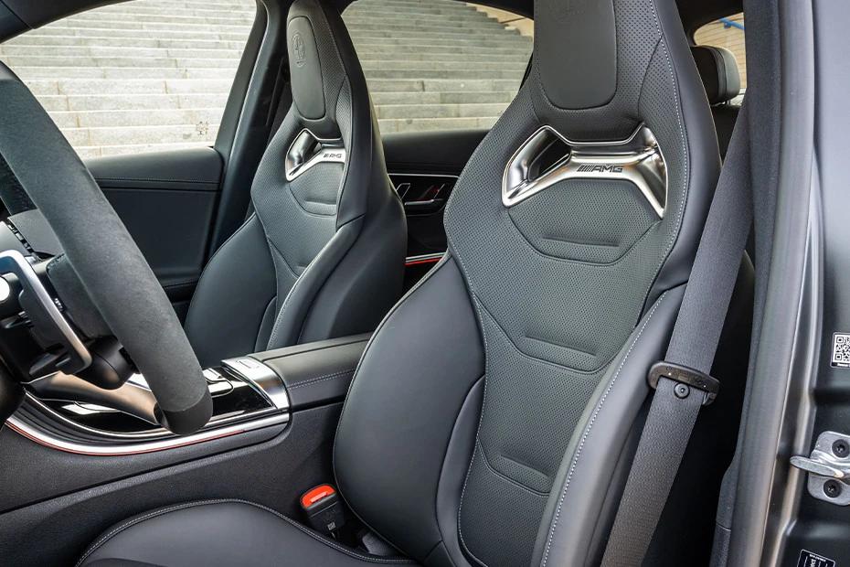 Mercedes Benz Amg C 63 front-seats view highlighting support, padding, and comfort