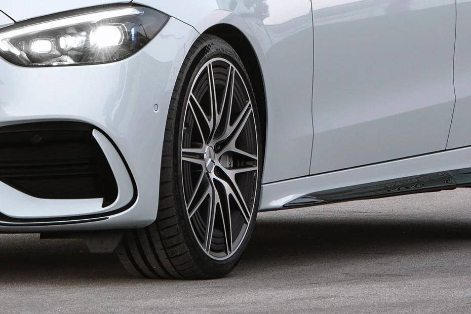 Mercedes Benz Amg C43 wheel-closeup view highlighting pattern, finish, and attitude