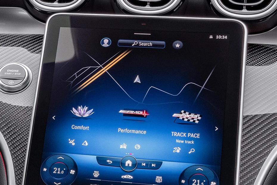 Mercedes Benz Amg C43 infotainment view highlighting screen, clarity, and usability