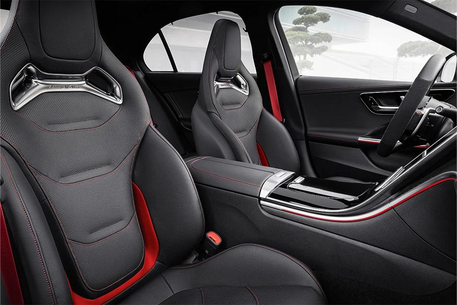 Mercedes Benz Amg C43 front-seats view highlighting support, padding, and comfort