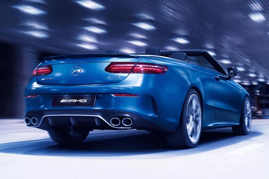 Mercedes Benz Amg E 53 Cabriolet side-profile view highlighting roofline, stance, and proportion