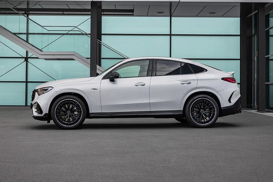 Mercedes Benz Amg Glc 43 side-profile view highlighting roofline, stance, and proportion
