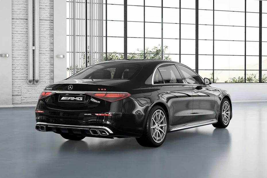 Mercedes Benz Amg S 63 top-view view highlighting contour, symmetry, and packaging