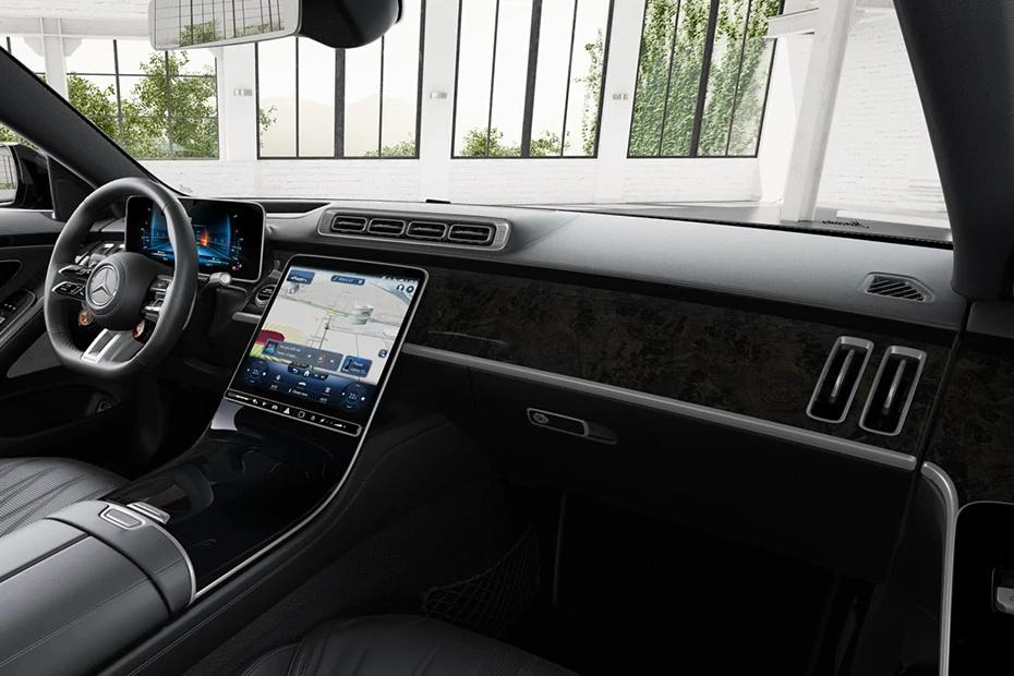 Mercedes Benz Amg S 63 dashboard view highlighting layout, materials, and clarity