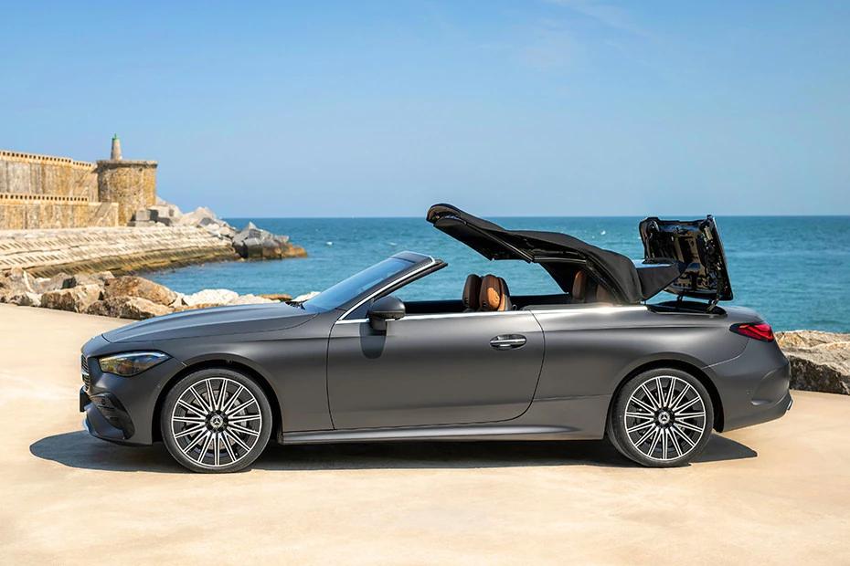 Mercedes Benz Cle Cabriolet rear-view view highlighting width, presence, and balance