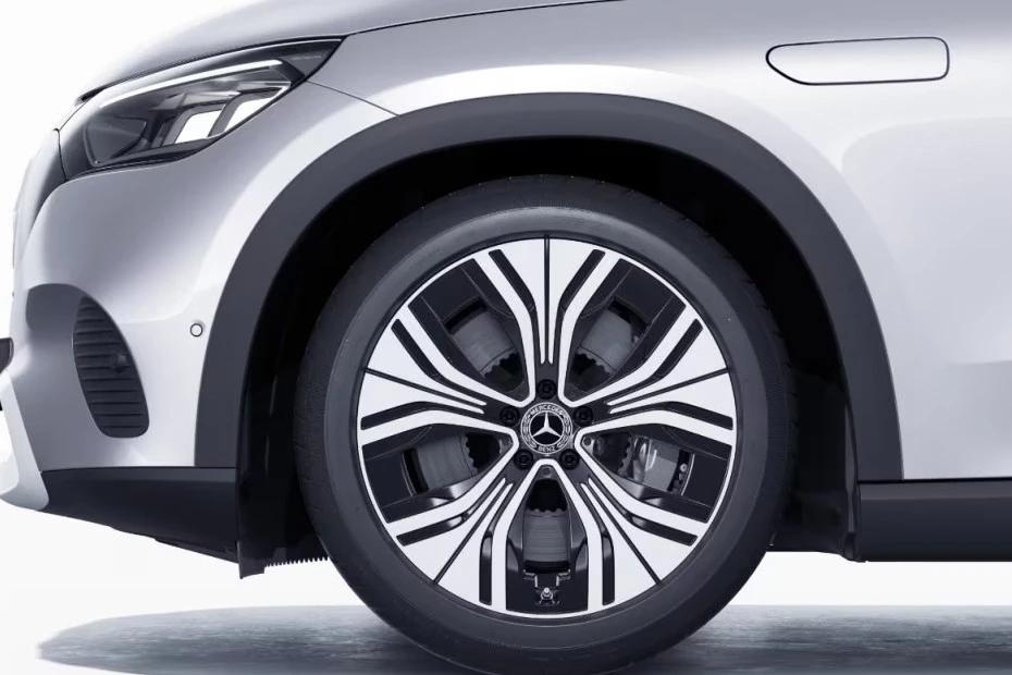Mercedes Benz Eqe Suv wheel-closeup view highlighting pattern, finish, and attitude