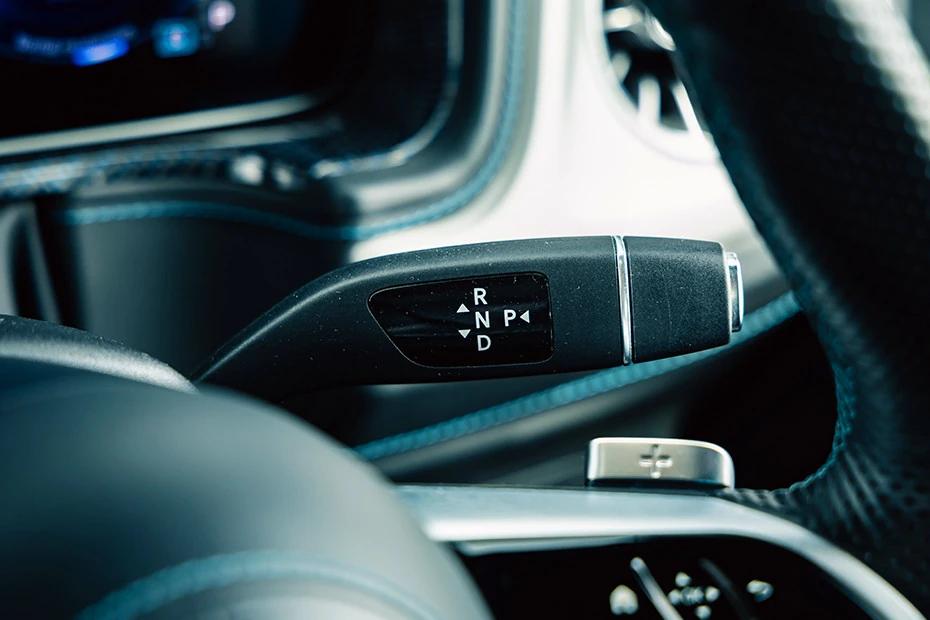 Mercedes Benz G Class Electric console-view view highlighting storage, controls, and ergonomics