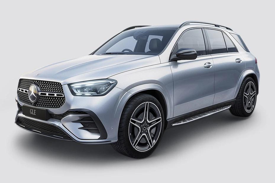 Mercedes Benz Gle front-angle view highlighting proportions, lighting, and stance