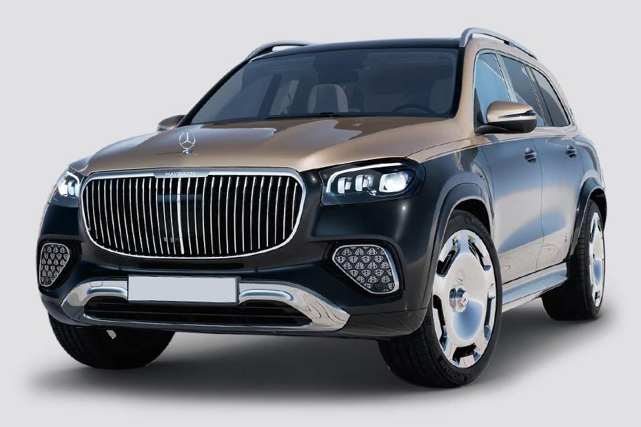 Mercedes Benz Maybach Gls front-angle view highlighting proportions, lighting, and stance