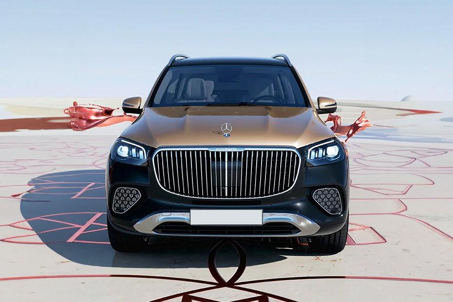 Mercedes Benz Maybach Gls rear-view view highlighting width, presence, and balance