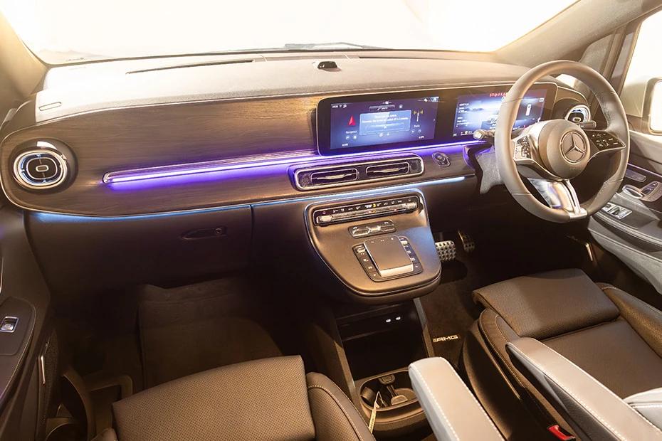 Mercedes Benz V Class infotainment view highlighting screen, clarity, and usability