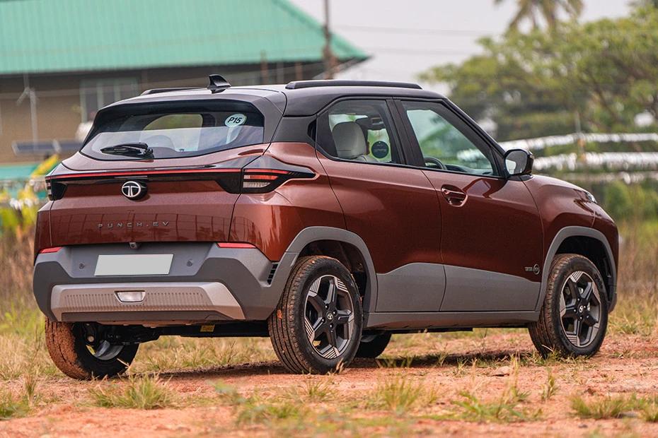 Tata Punch Ev top-view view highlighting contour, symmetry, and packaging