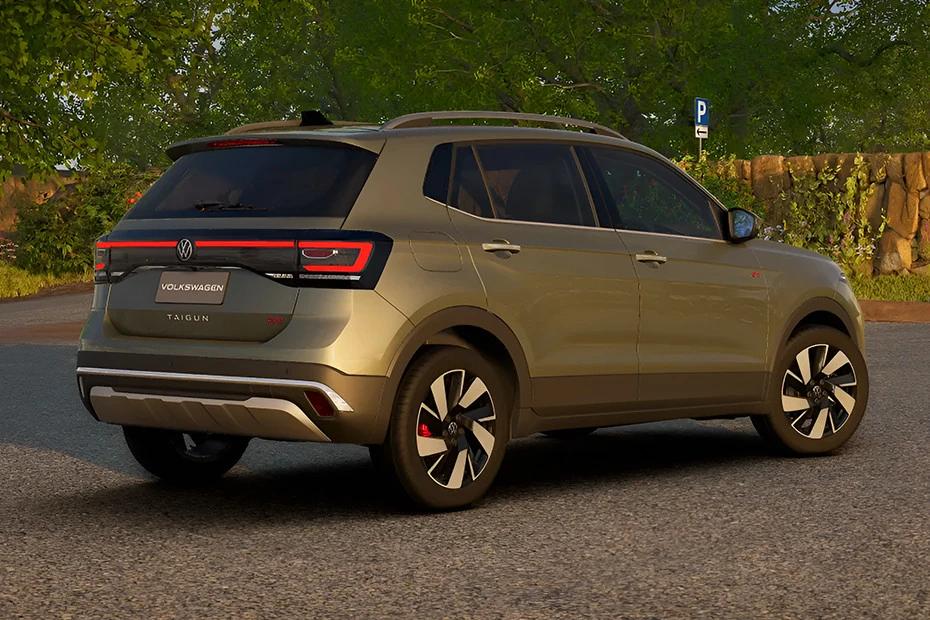 Volkswagen Taigun top-view view highlighting contour, symmetry, and packaging