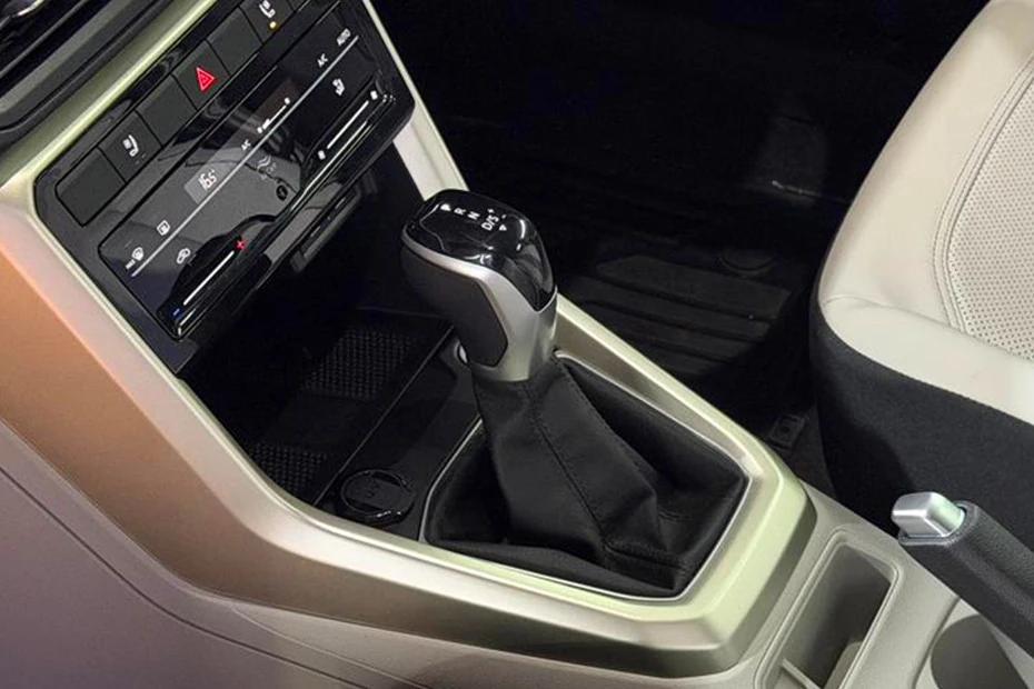Volkswagen Taigun console-view view highlighting storage, controls, and ergonomics