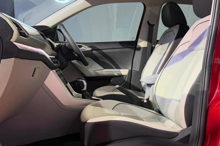Volkswagen Taigun front-seats view highlighting support, padding, and comfort