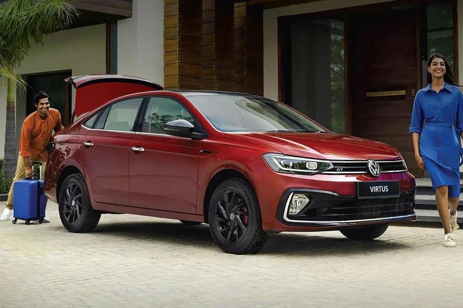 Volkswagen Virtus side-profile view highlighting roofline, stance, and proportion